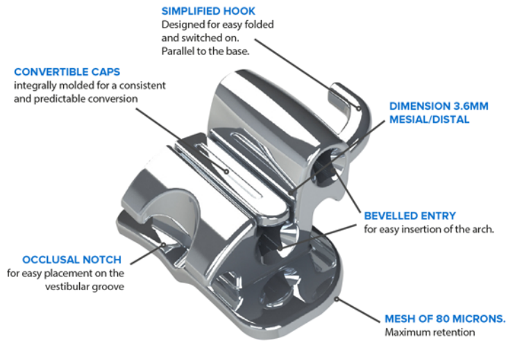 Klebetube zweifach, convertible MBT .022"